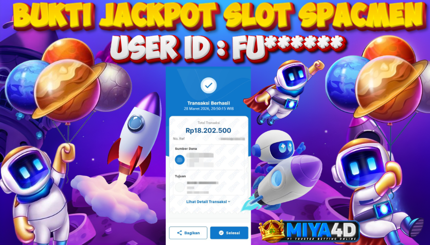 MIYA4D - Bukti JP SPACMEN 18,200,000. Member FU******