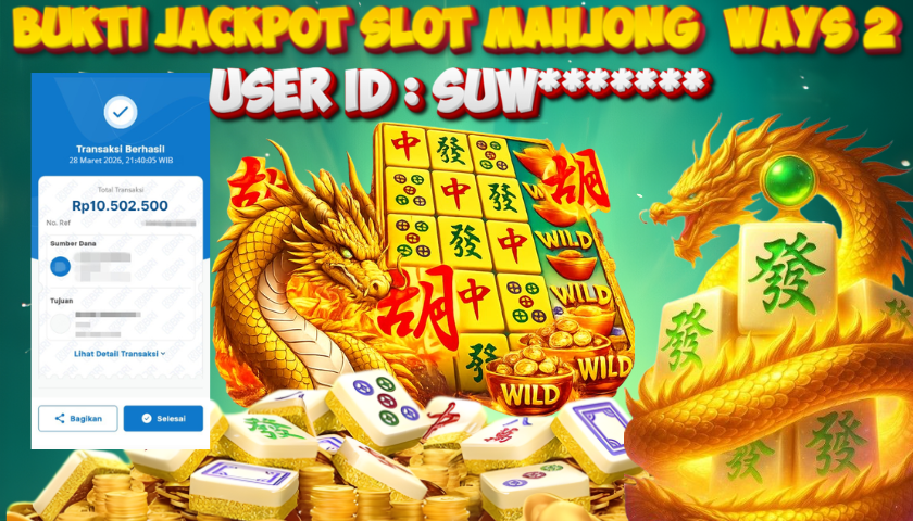 MIYA4D - Bukti JP MAHJONG WAYS 2 10,500,000. Member SUW*******