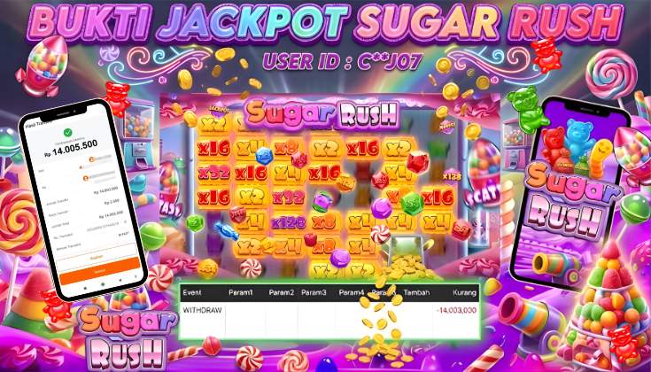 MIYA4D - Bukti JP SUGAR RUSH 14,003,000 Member C**J07