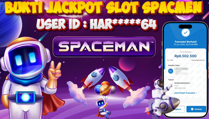 MIYA4D - Bukti JP SPACMEN 6.500,000 Member HAR*****64