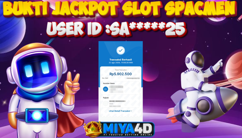 MIYA4D - Bukti JP SPACMEN 5.902.500 Member SA*****25